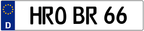 Trailer License Plate